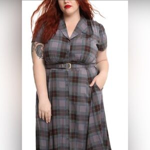 ❤️🏴󠁧󠁢󠁳󠁣󠁴󠁿NWT Outlander Mackenzie Tartan 1940's Shirt Dress, from Torrid Size 24W